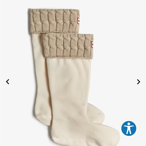 Hunter cable cuff tall boot socks - Picture 3 of 3